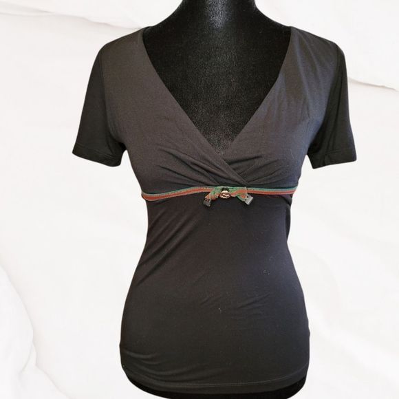 AUTHENTIC Gucci V-neck Top - Picture 1 of 8